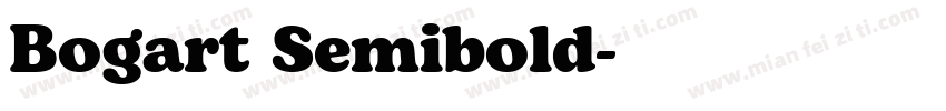 Bogart Semibold字体转换